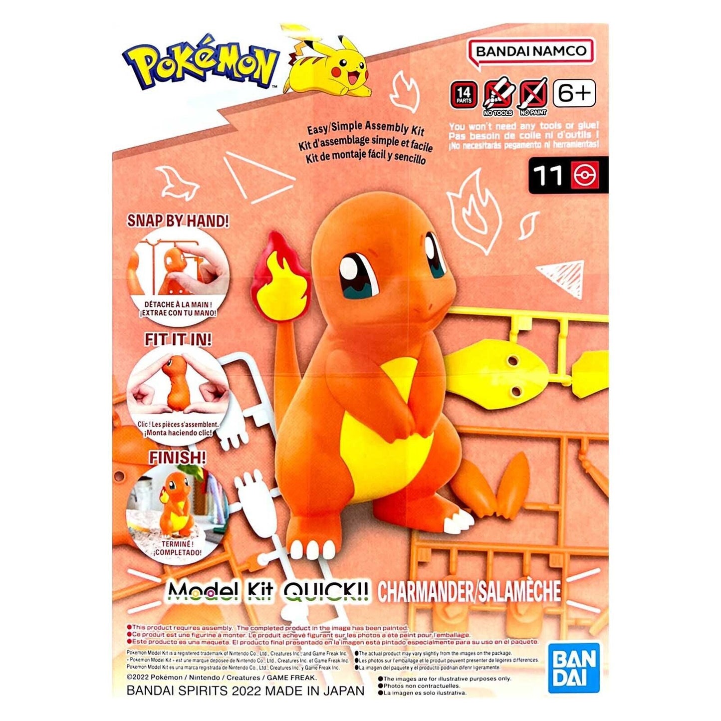 BANDAI - POKEMON - 11 CHARMANDER/SALAMECHE'