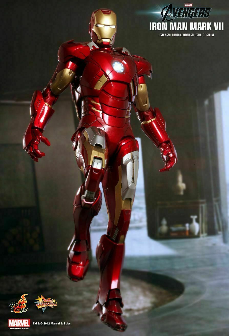 HOT TOYS - Marvel - Avengers - Marvel - Iron Man Mark VII - Movie Masterpiece 1:6 Action Doll MMS 185