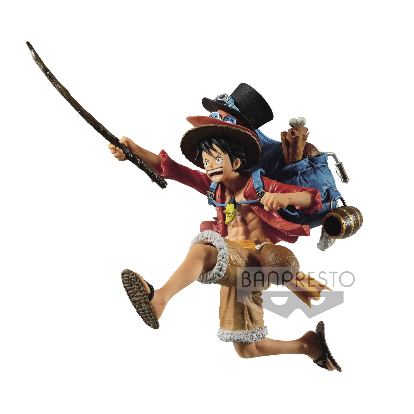BANPRESTO - One Piece Three Brothers Pvc Statue Monkey D. Luffy