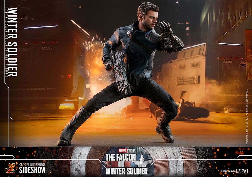HOT TOYS - Marvel - The Falcon and The Winter Soldier 1:6 Action Doll Winter Soldier TMS039
