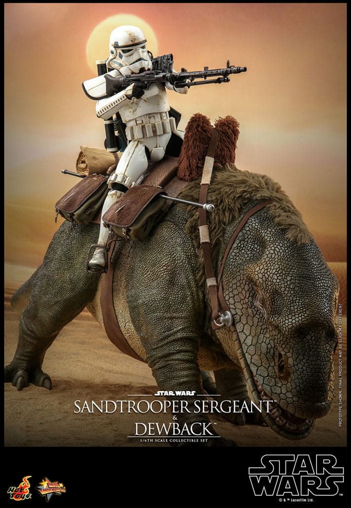 HOT TOYS - Star Wars Episode IV Action Figure 2-Pack 1/6 Sandtrooper Sergeant & Dewback MMS722