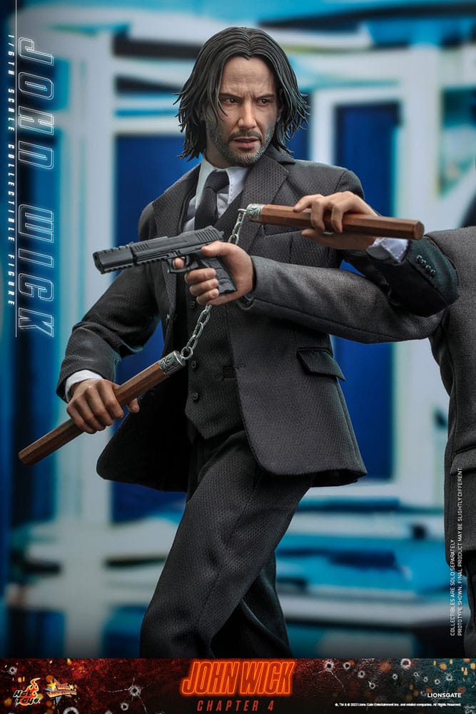 HOT TOYS - John Wick Chapter 4 Movie Masterpiece 1:6 Action Doll Jhon Wick MMS729