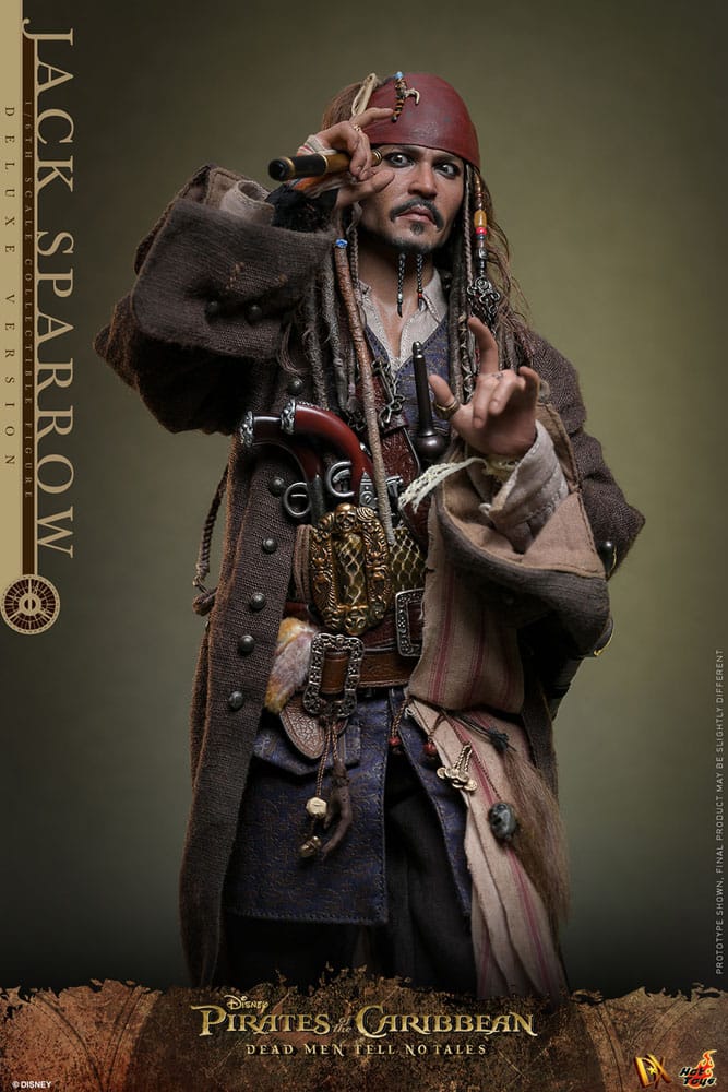 HOT TOYS - Pirates of the Caribbean: Dead Men Tell No Tales - Jack Sparrow Deluxe Version DX38 1:6 Scale Figure