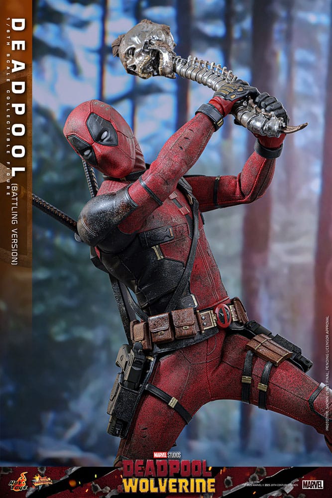 HOT TOYS - Deadpool & Wolverine Movie Masterpiece Action Doll 1/6 Deadpool (Battling Version) MMS782