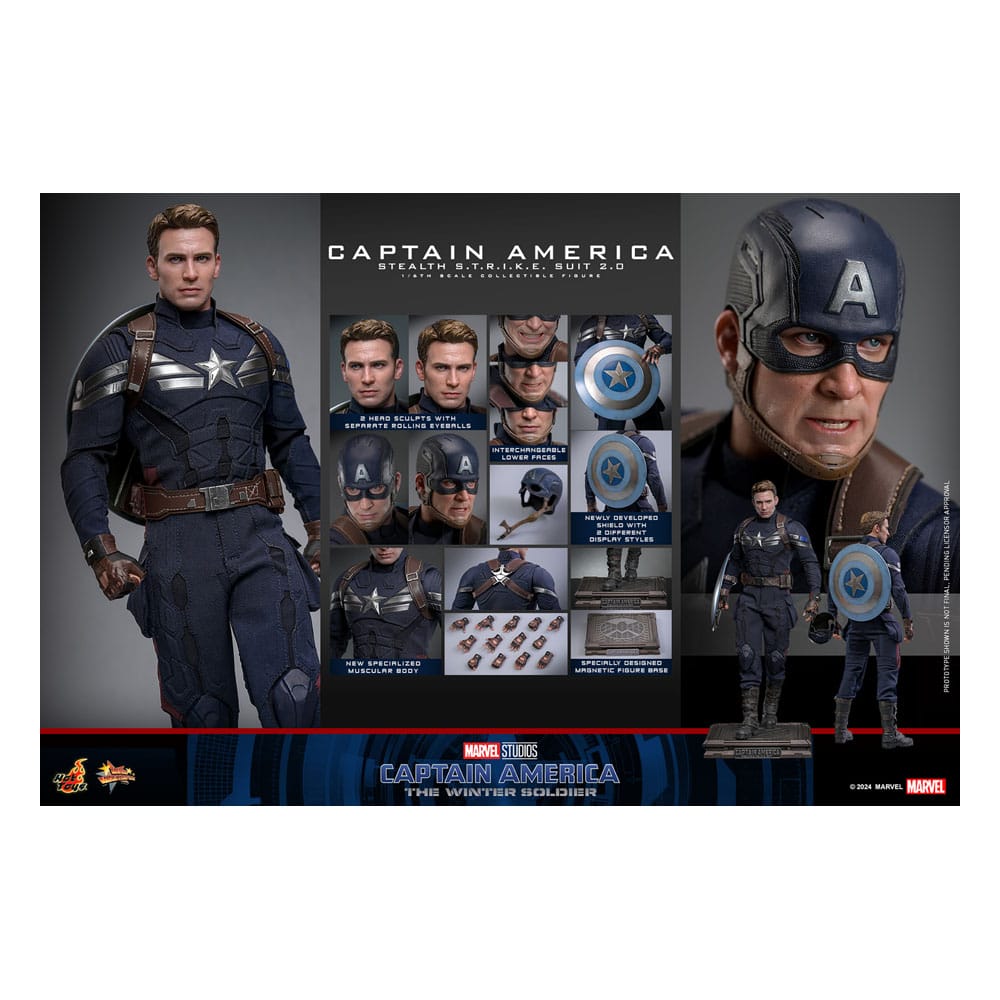 Hot Toys 1:6 Captain America – Action Figure The Falcon And Winter Soldier, 30 Cm