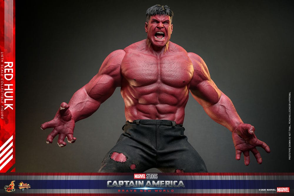 HOT TOYS - Captain America: Brave New World Movie Masterpiece Action Figure 1/6 Red Hulk