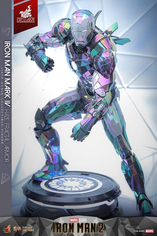 HOT TOYS - Iron Man 2 Action Figure 1/6 Iron Man Mark IV (Haze Fractal Armor) MMS855-D79