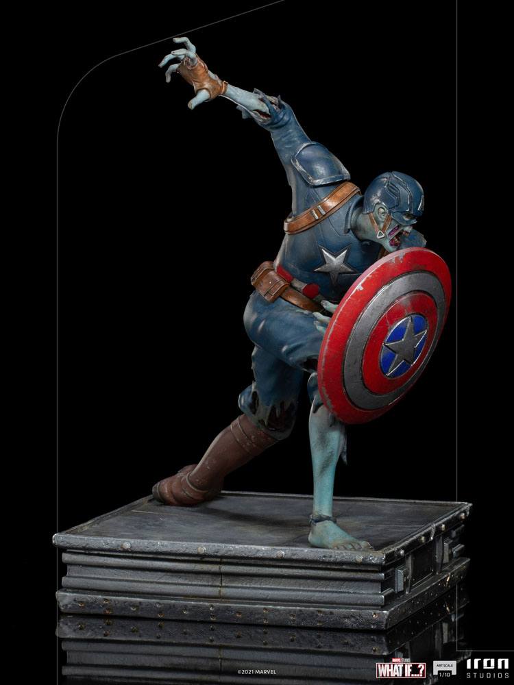 IRON STUDIO - Marvel - What If...? Art Scale Statue 1:10 Captain America Zombie