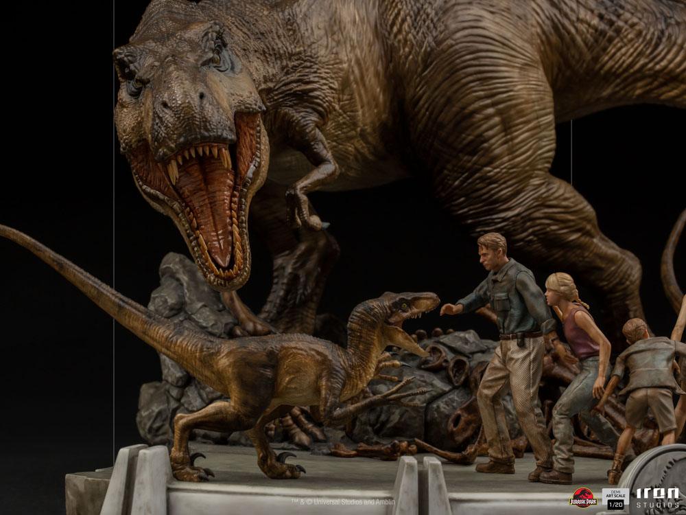 IRON STUDIO - Jurassic Park Demi Art Scale Statue 1:20 The Final Scene