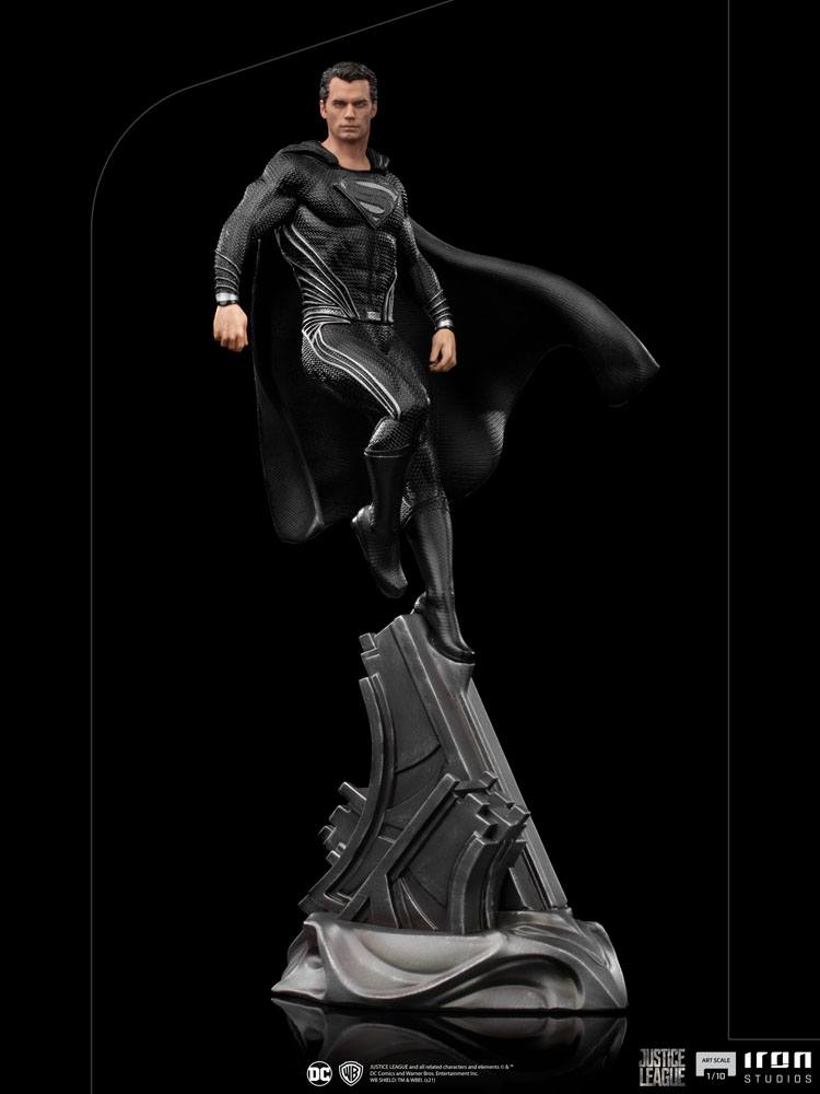 IRON STUDIO - Dc Comics - Zack Snyder's Justice League Art Scale Statue 1:10 Superman Black Suit