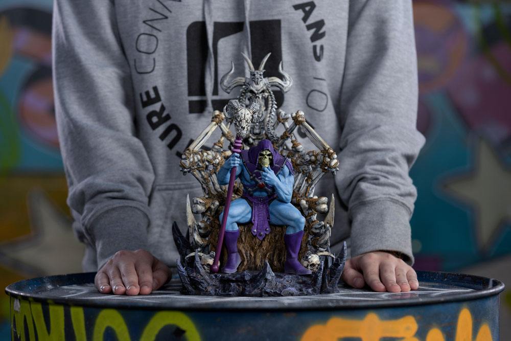 IRON STUDIO - Masters of the Universe - Art Scale DeLuxe Statue 1:10 Skeletor on Thrones DeLuxe