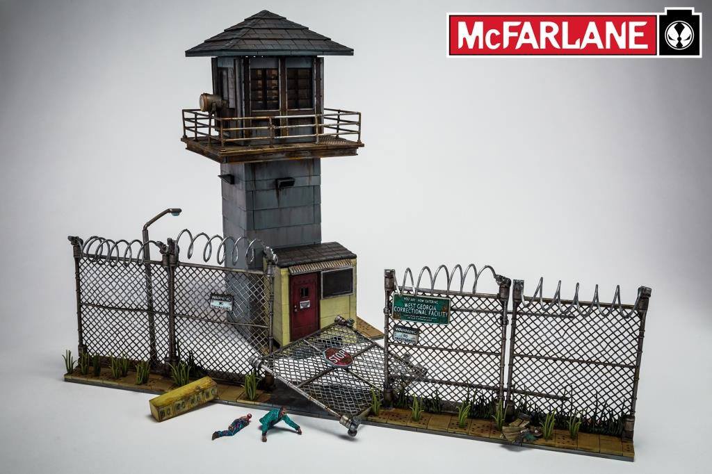 MCFARLANE TOYS - The Walking Dead Prison Tower & Gate Building Set
