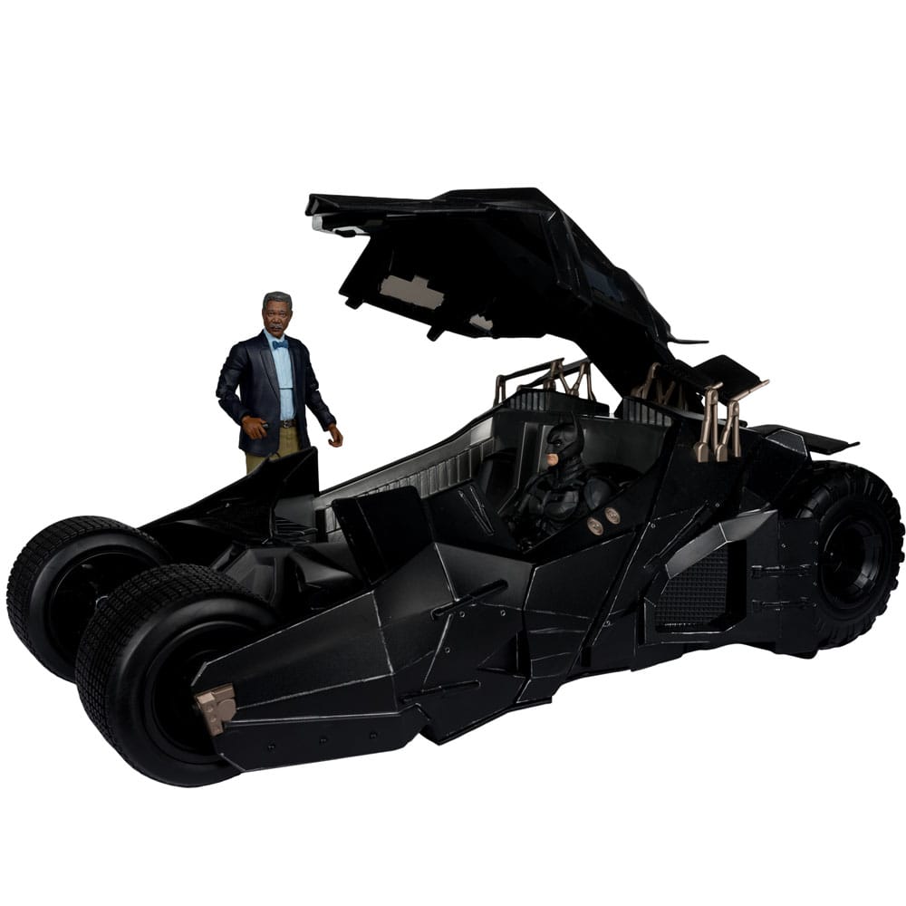 Mc FARLANE TOYS - DC Multiverse Vehicle Tumbler with Lucuis Fox (The Dark Knight) (Gold Label)