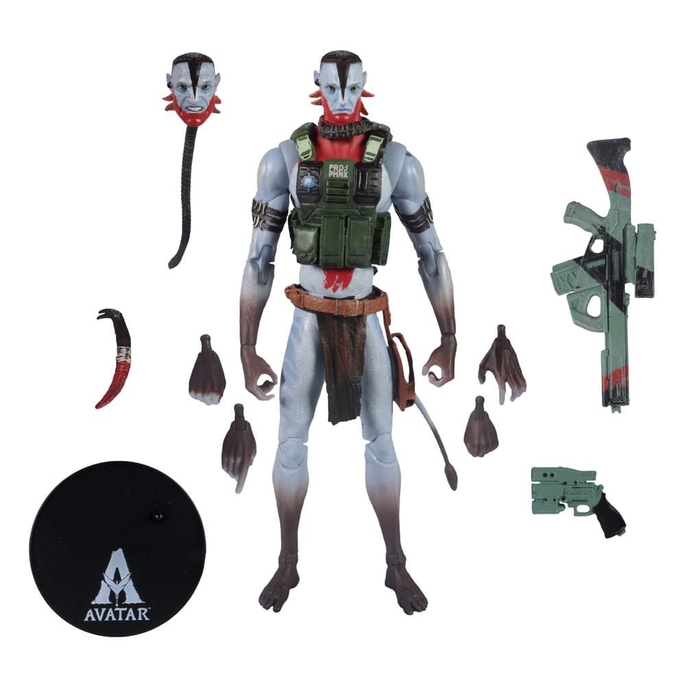Mc FARLANE TOYS - Avatar: Fire and Ash Action Figure Recom Quaritch (Ash Warrior)