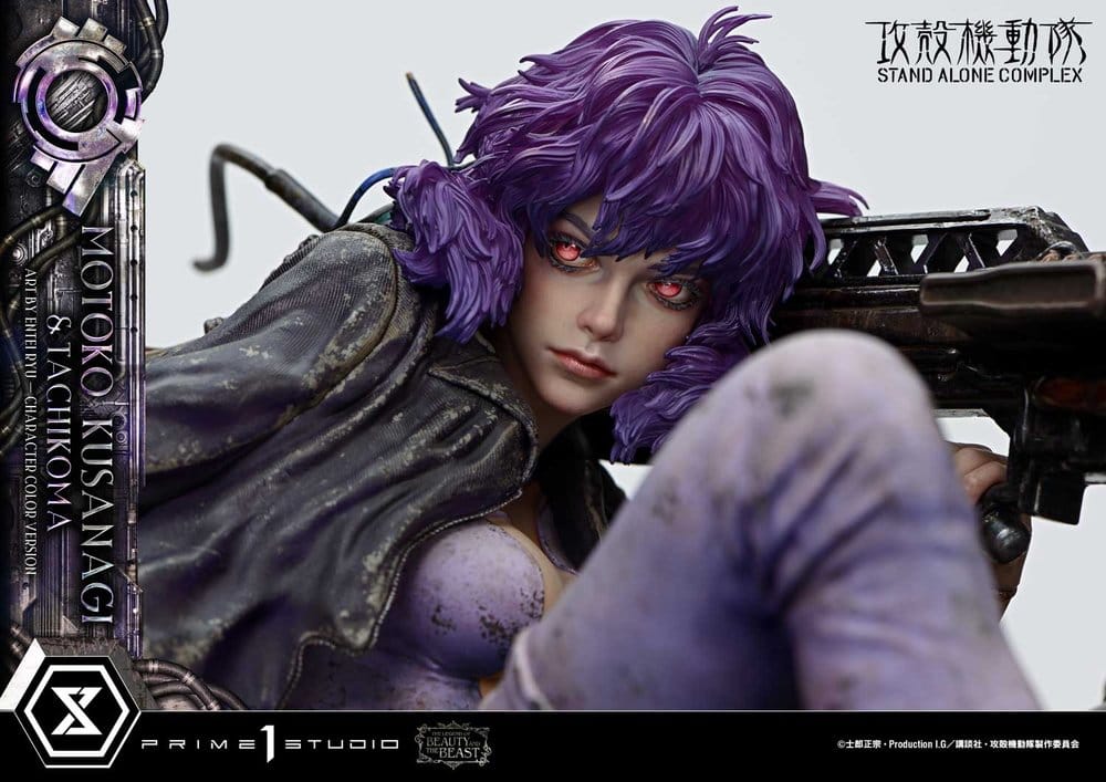 PRIME 1 - Ghost in the Shell Stand Alone Complex The Legend of Beauty and the Beast Statue 1/4 Motoko Kusanagi & Tachikoma Character color Art by Entei Ryu Bonus Version