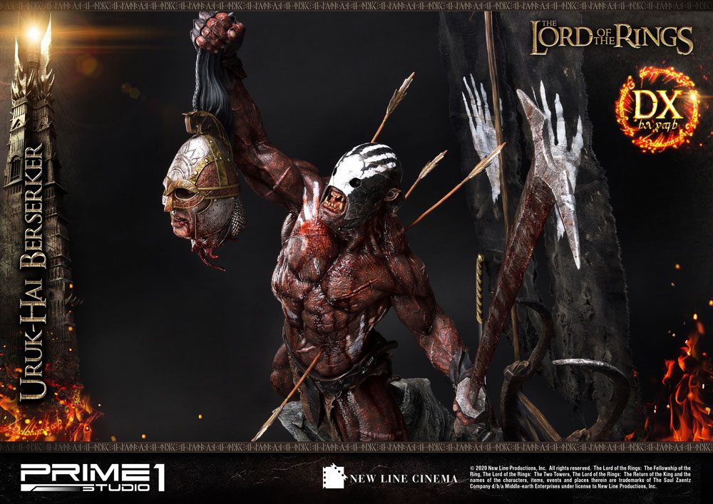 PRIME 1 STUDIOS - The Lord of the Rings - Statue 1:4 Uruk-Hai Berserker DeLuxe Ver