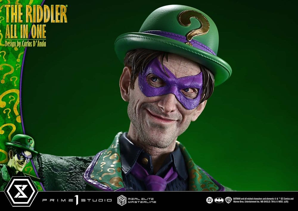 PRIME 1 - DC Comics Real Elite Masterline Series Statue 1/3 The Riddler All In One (Design by Carlos D'Anda) DX Bonus Version