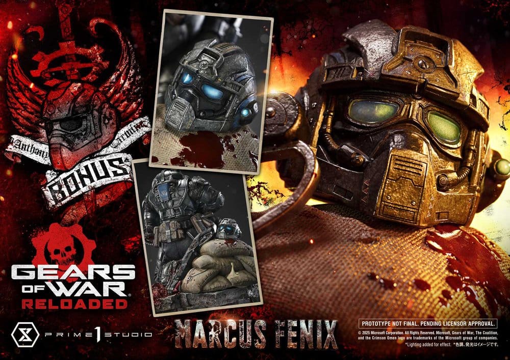 PRIME 1 - Gears of War: Reloaded Real Elite Masterline Series Statue 1/3 Marcus Fenix Ultimate Bonus Version