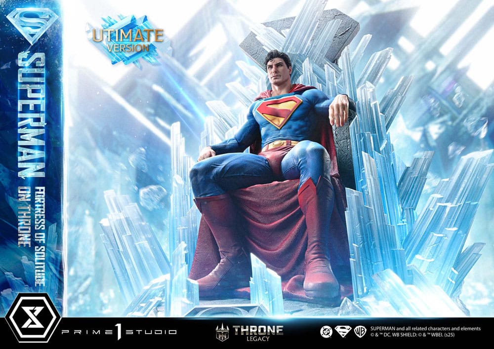 PRIME 1 - DC Comics Throne Legacy Collection Statue Statue 1/4 Superman Fortress of Solitude on Throne (Design by Gabriele Dell'Otto) Ultimate Bonus Version