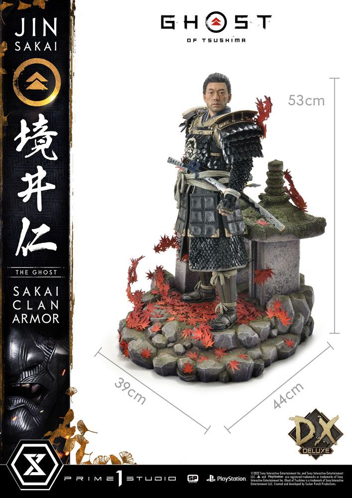 PRIME 1 STUDIOS - Ghost of Tsushima Statue 1:4 Sakai Clan Armor DeLuxe Bonus Ver