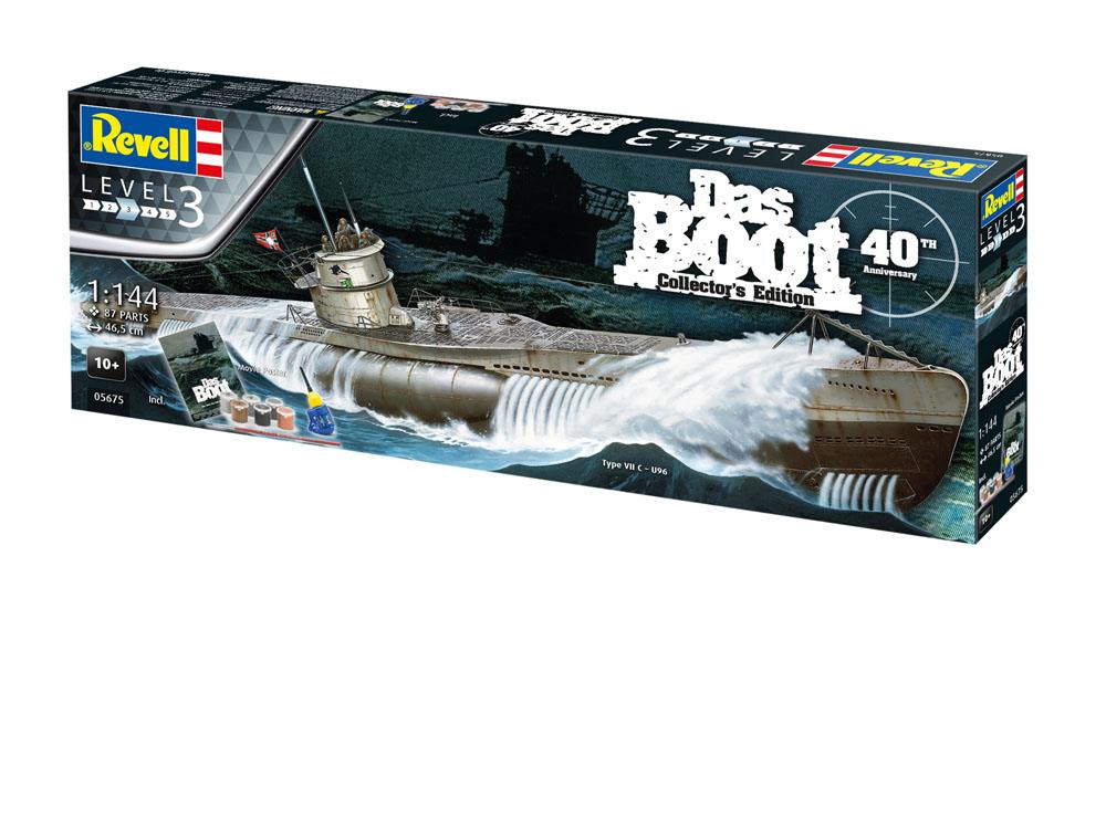 REVELL - Das Boot Model Kit Gift Set 1/144 U-Boot U96 Typ VII C 40Th Anniversary