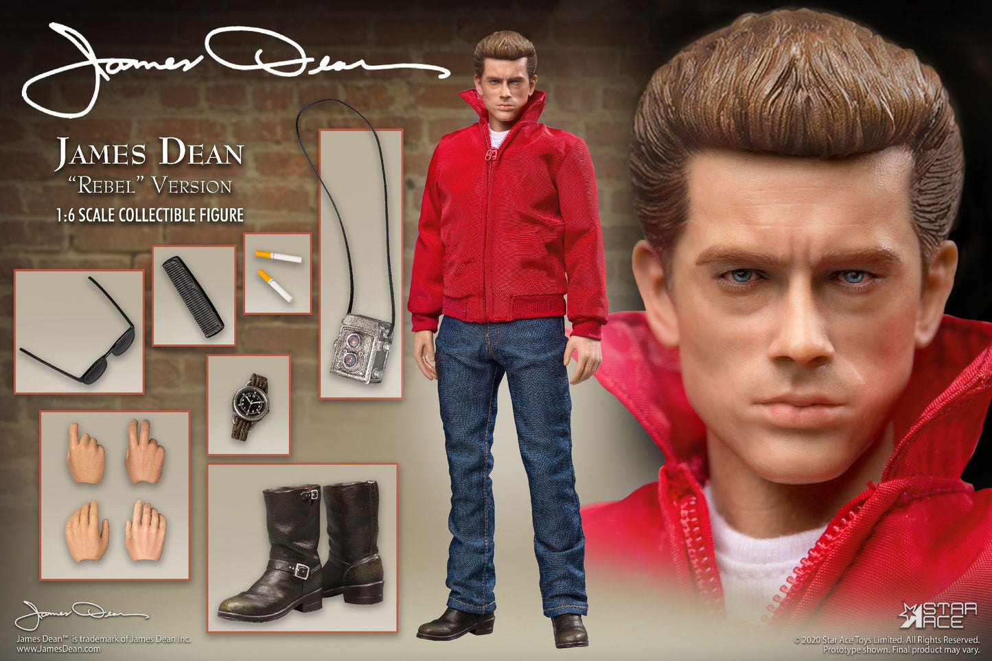 STAR ACE - James Dean Action Doll 1:6 James Dean Rebel Ver