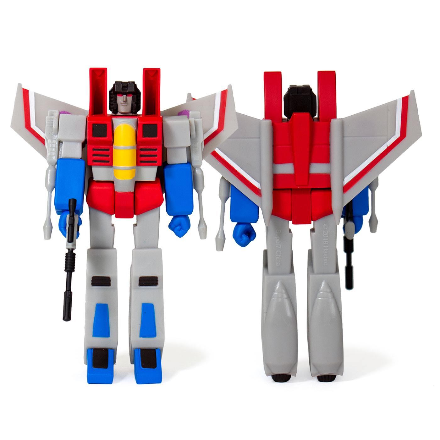 SUPER 7 - Transformers Reaction Action Figure Wave 1 Starscream 10 cm