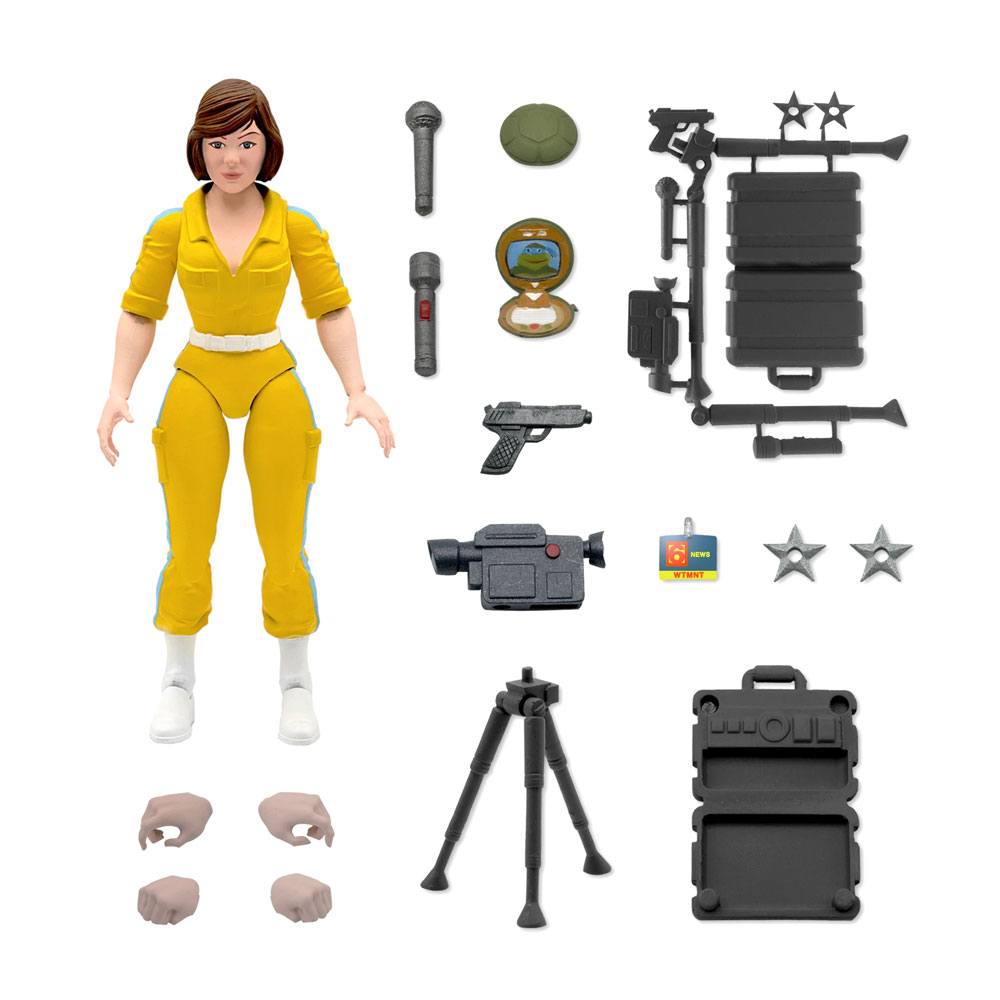 SUPER 7 - TMNT Teenager Mutant Ninja Turtles Ultimates Action Figure April O'Neil