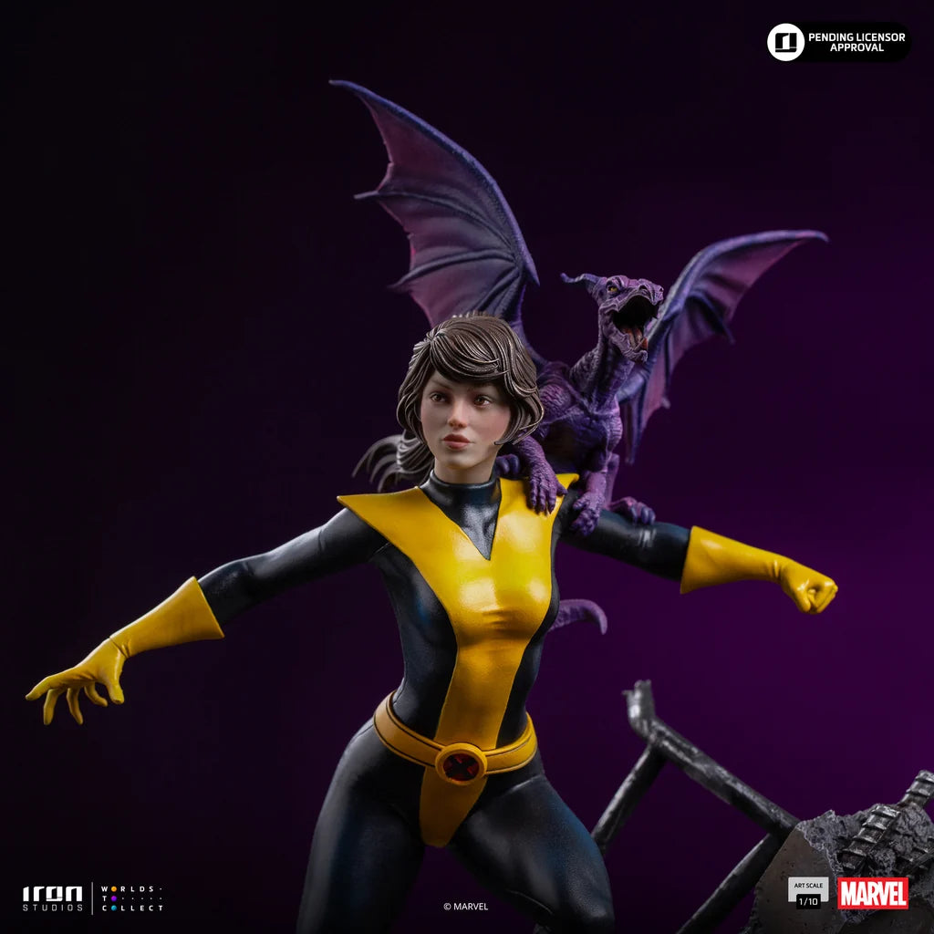 IRON STUDIOS - X-men Comics Kitty Pryde & Lockheed 1/10 Statue