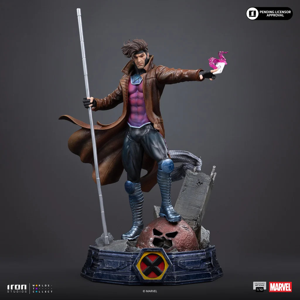 IRON STUDIOS - X-men Gambit Unleashed 1/10 Statue