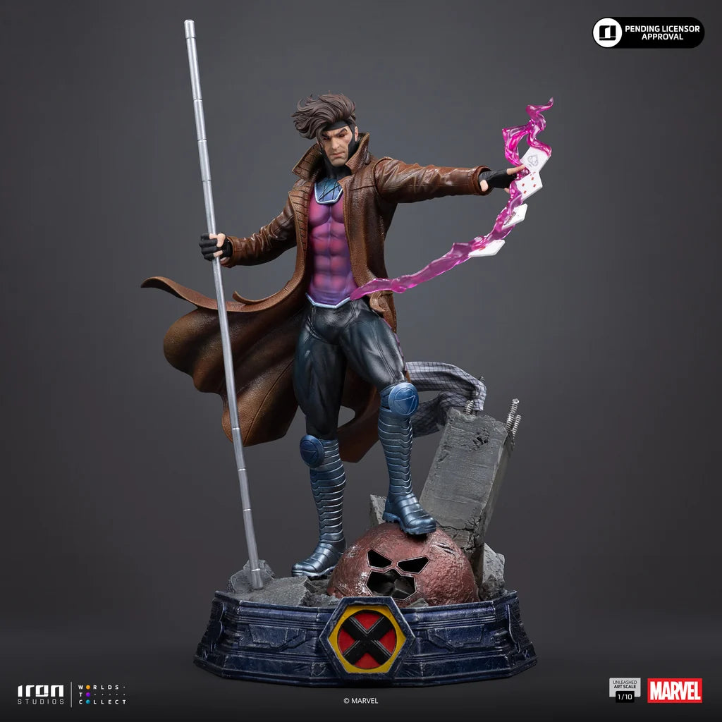 IRON STUDIOS - X-men Gambit Unleashed 1/10 Statue