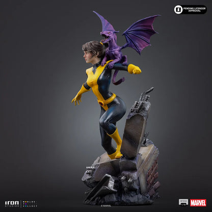IRON STUDIOS - X-men Comics Kitty Pryde & Lockheed 1/10 Statue