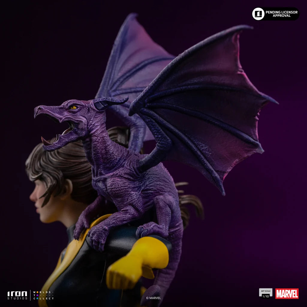 IRON STUDIOS - X-men Comics Kitty Pryde & Lockheed 1/10 Statue