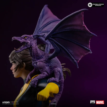 IRON STUDIOS - X-men Comics Kitty Pryde & Lockheed 1/10 Statue