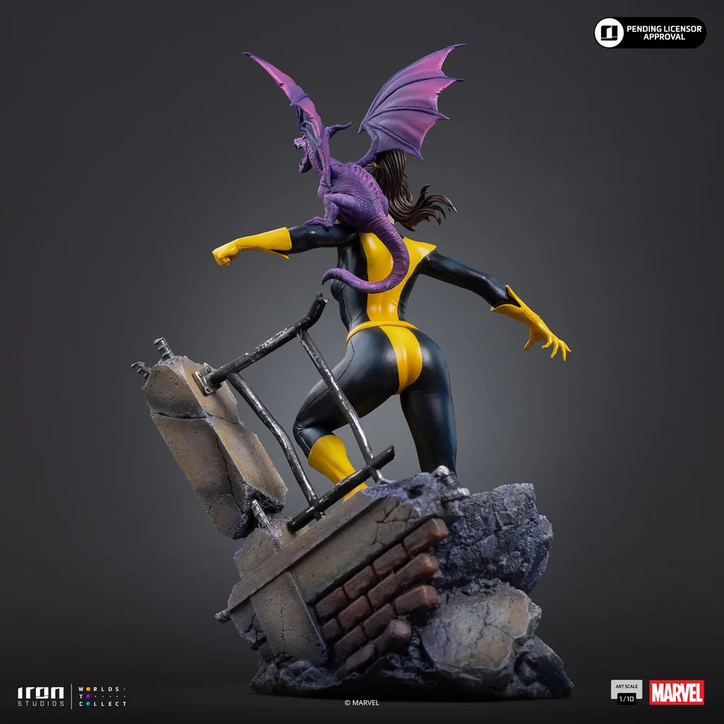 IRON STUDIOS - X-men Comics Kitty Pryde & Lockheed 1/10 Statue