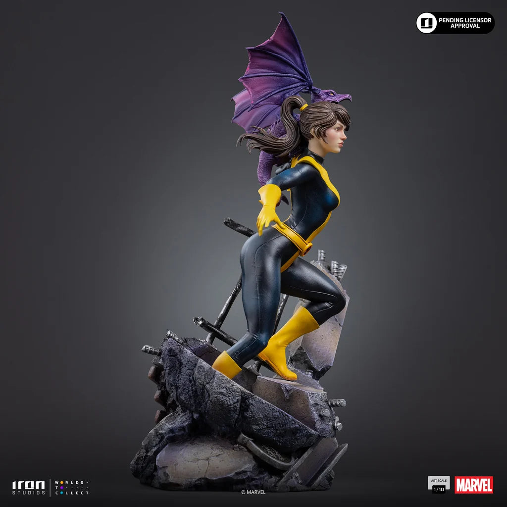IRON STUDIOS - X-men Comics Kitty Pryde & Lockheed 1/10 Statue