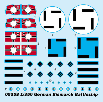 TRUMPETER - German Bismarck Battleship 1/350