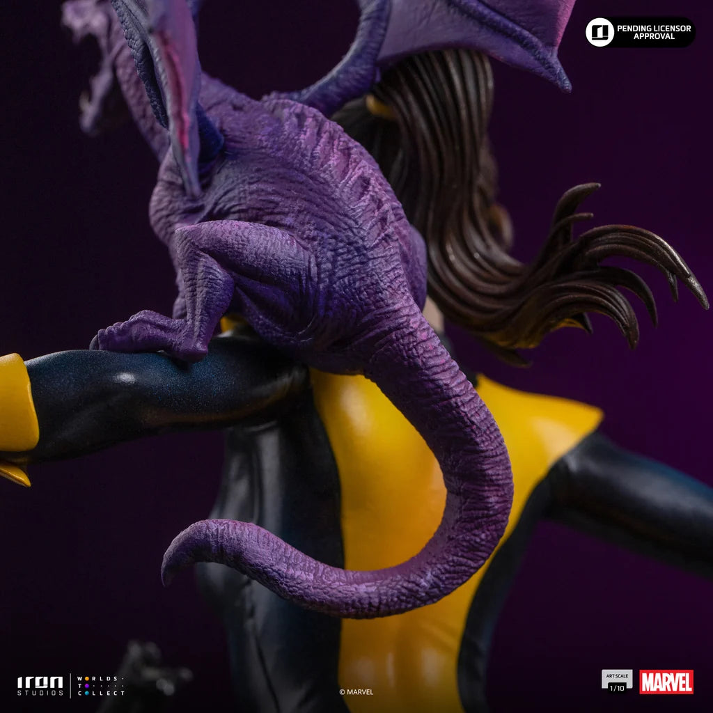 IRON STUDIOS - X-men Comics Kitty Pryde & Lockheed 1/10 Statue