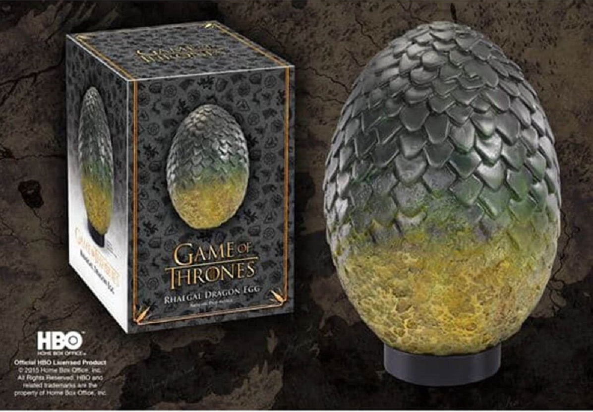 NOBLE COLLECTION - Game of Thrones - Rhaegal Dragon Egg Prop Replica