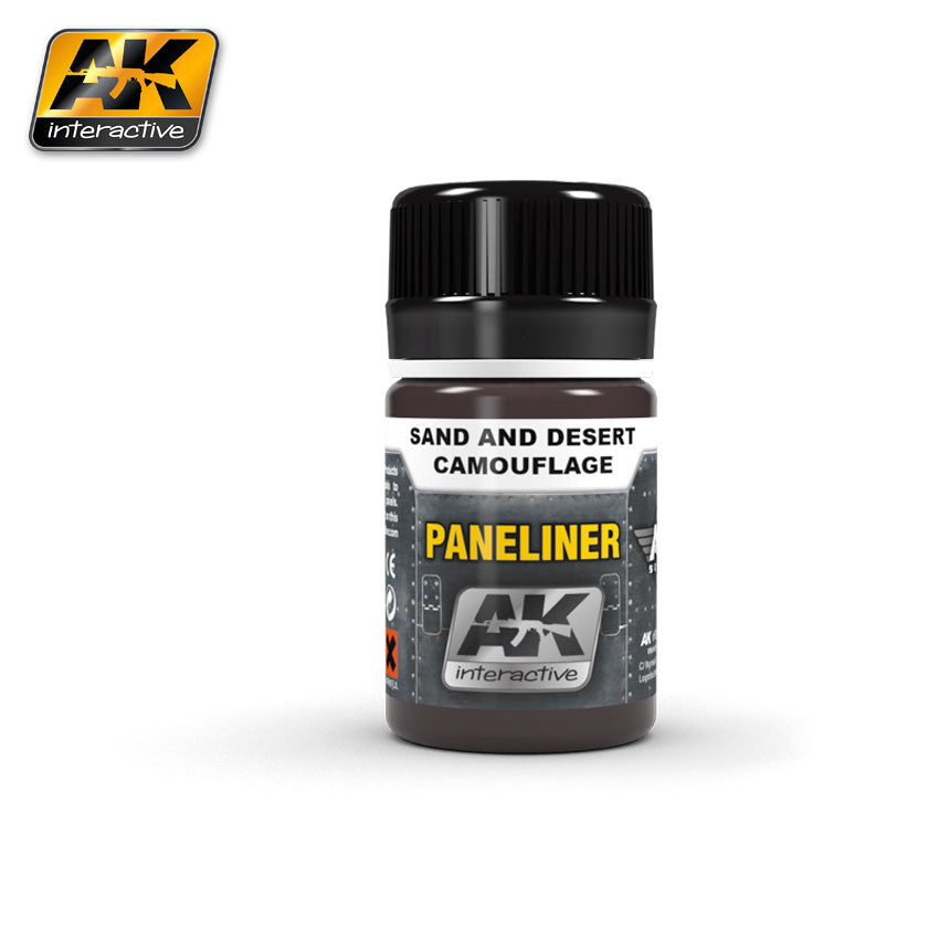 AK INTERACTIVE AK-2073 Paneliner for Sand And Desert Camouflage 35ml