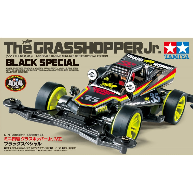TAMIYA - Mini4WD GrassHoper Jr.(VZ) Black special  1/32