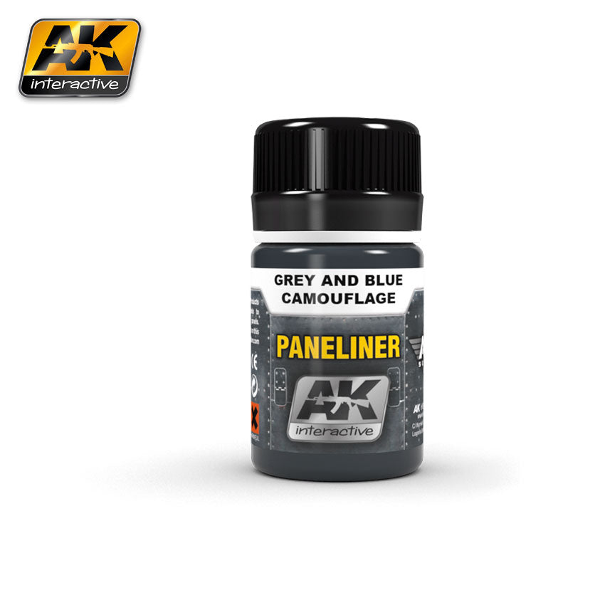 AK INTERACTIVE AK-2072 Paneliner for Grey And Blue Camouflage 35ml