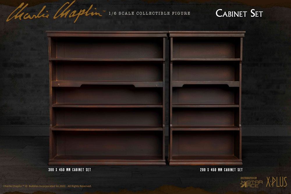 STAR ACE - Charlie Chaplin My Favourite Movie Accessories Set 1:6 Cabinet Set