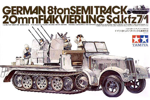 TAMIYA MODEL KIT -  German 8 Ton Half-Track sd.kfz 7/1 [limited edition]  1/35