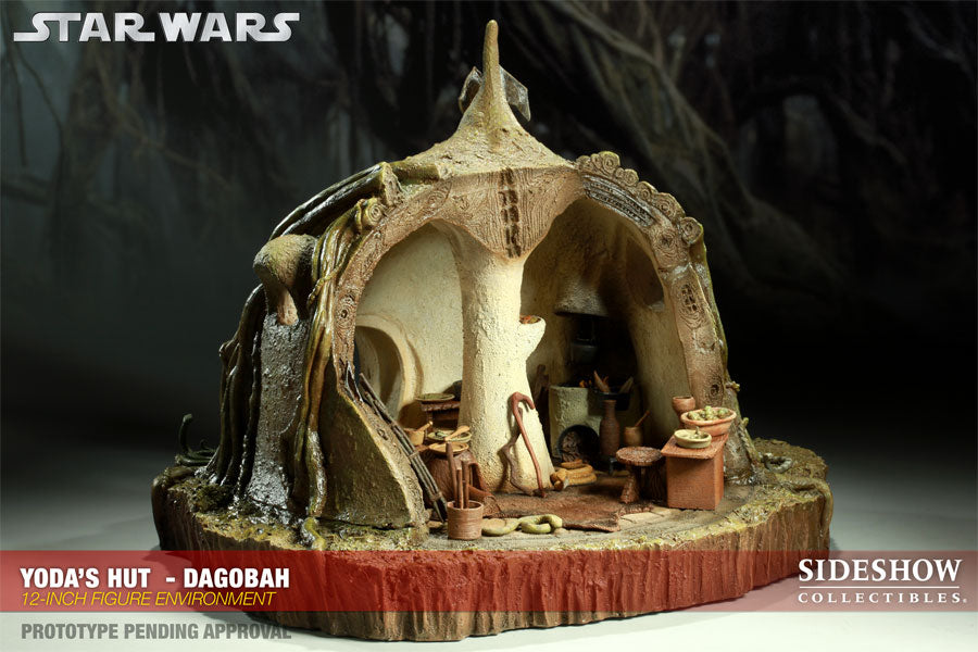 SIDESHOW – STAR WARS – 12 inch FIGURE – Yoda’s Hut – Dagobah Environment