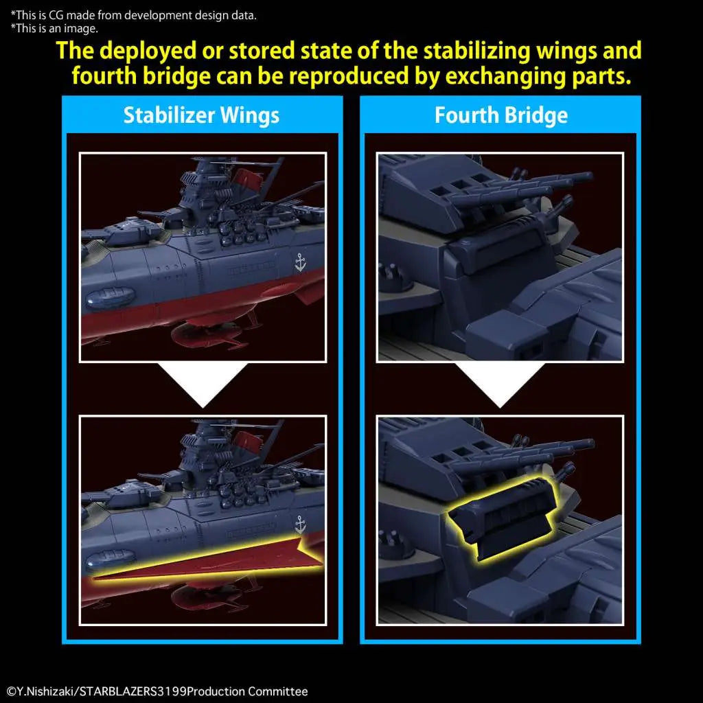 BANDAI MODEL KIT - Space battleship yamato 3199 1/1000