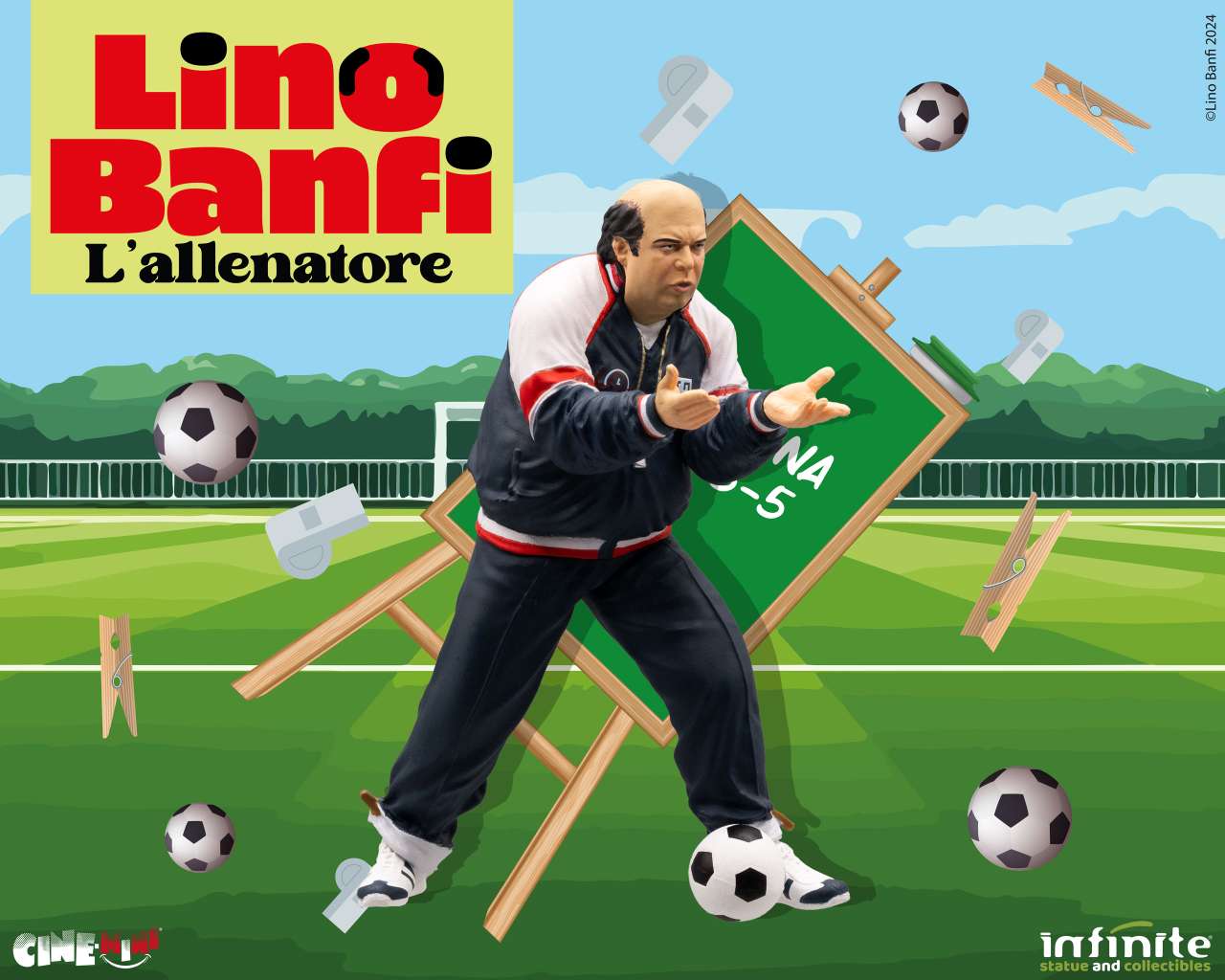 INFINITE STATUE - Lino Banfi l’allenatore Cinemini pvc