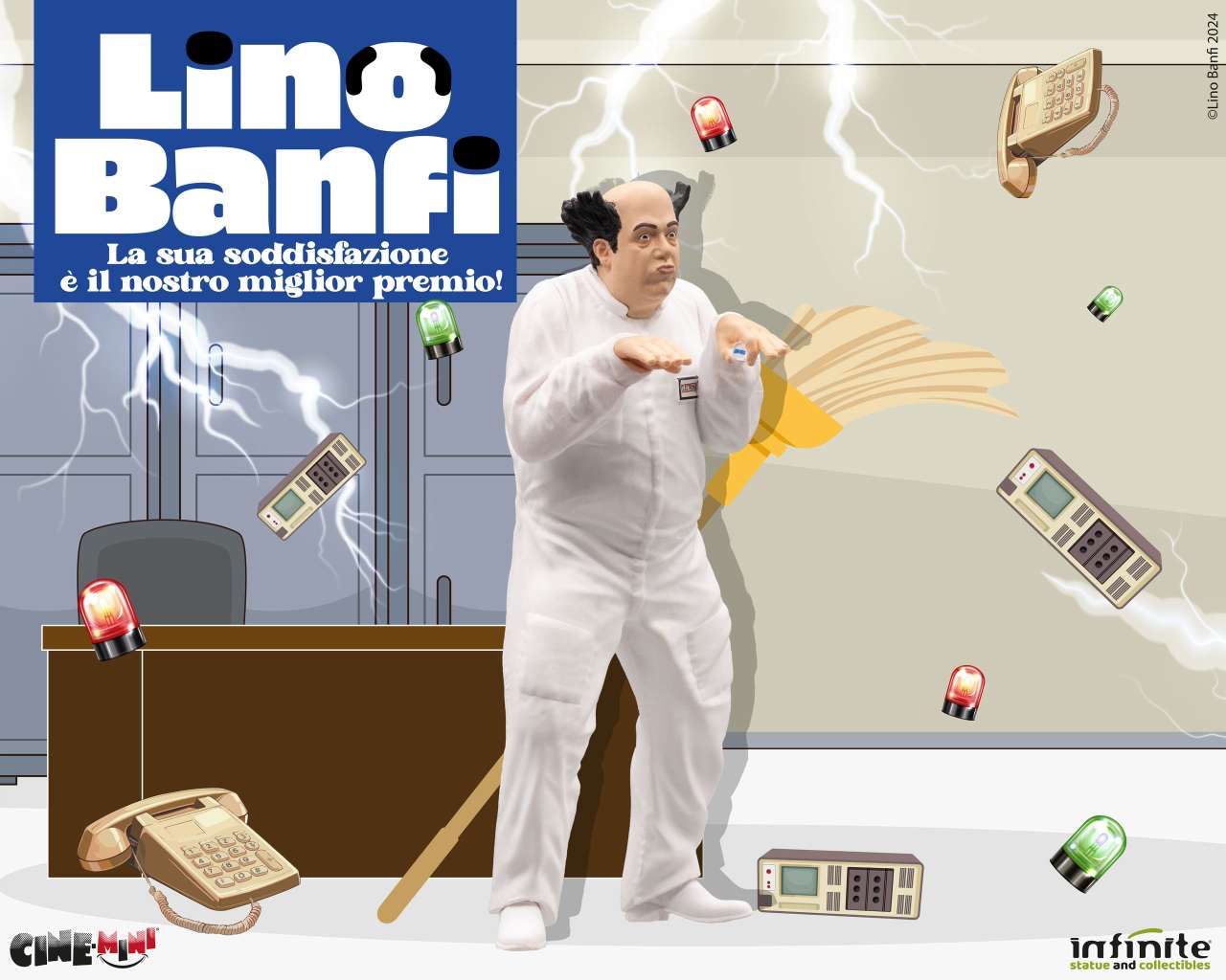 INFINITE STATUE - Lino Banfi La Sua Soddisfazione e' Il Nostro Miglior Premio Cinemini pvc