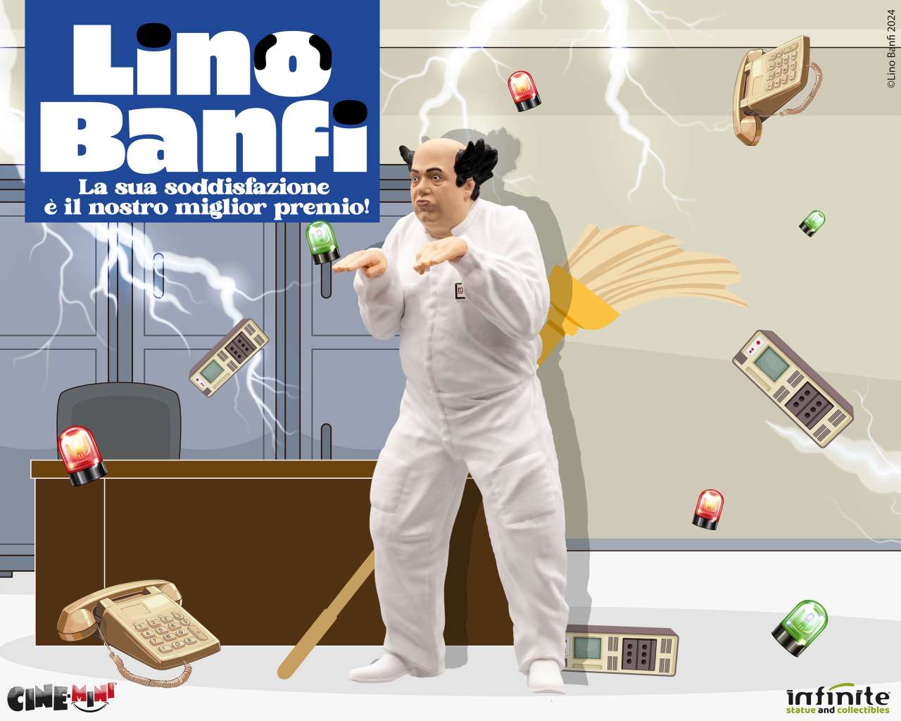 INFINITE STATUE - Lino Banfi La Sua Soddisfazione e' Il Nostro Miglior Premio Cinemini pvc