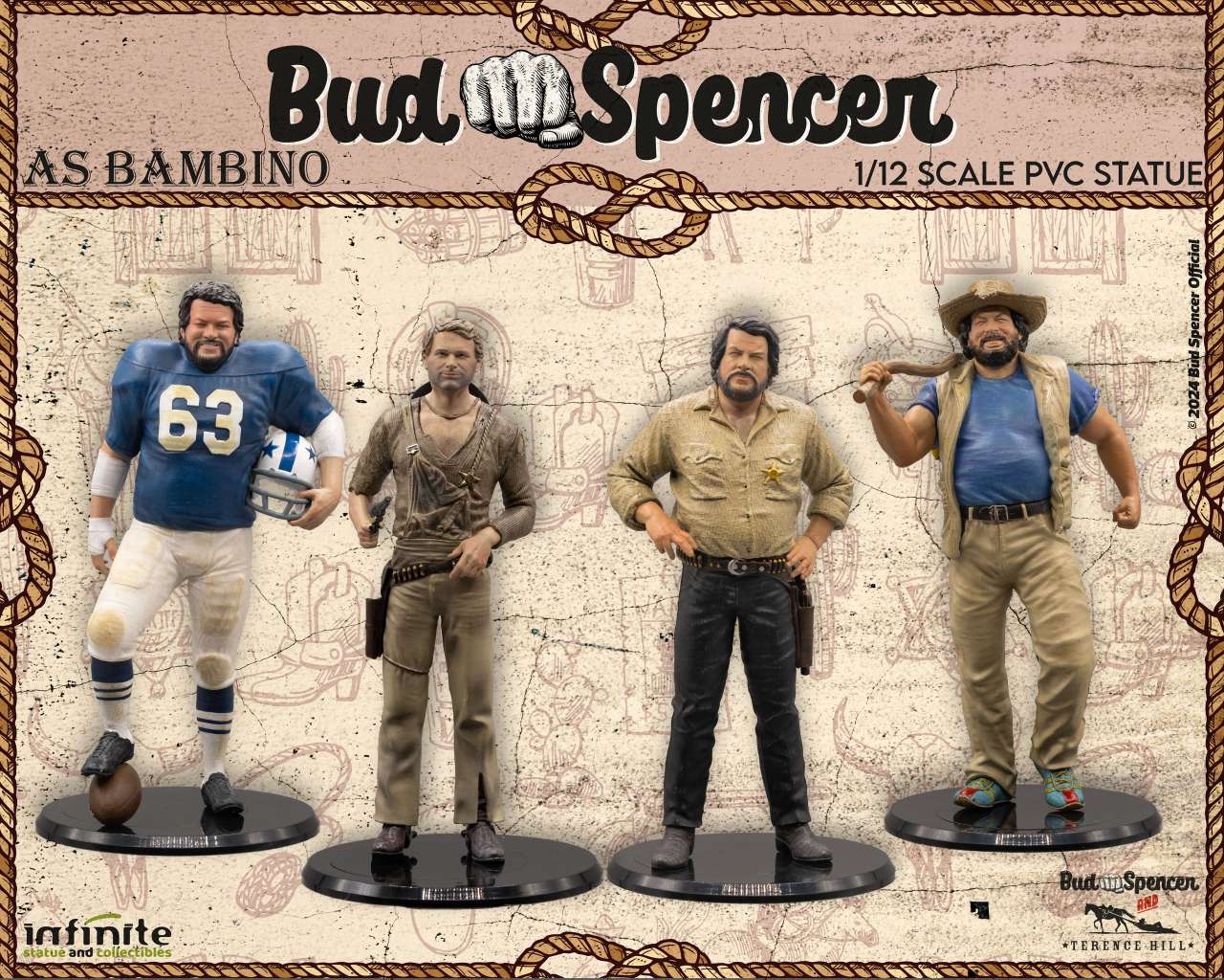 INFINITE STATUE - Bud Spencer As Bambino 1/12 pvc Statue